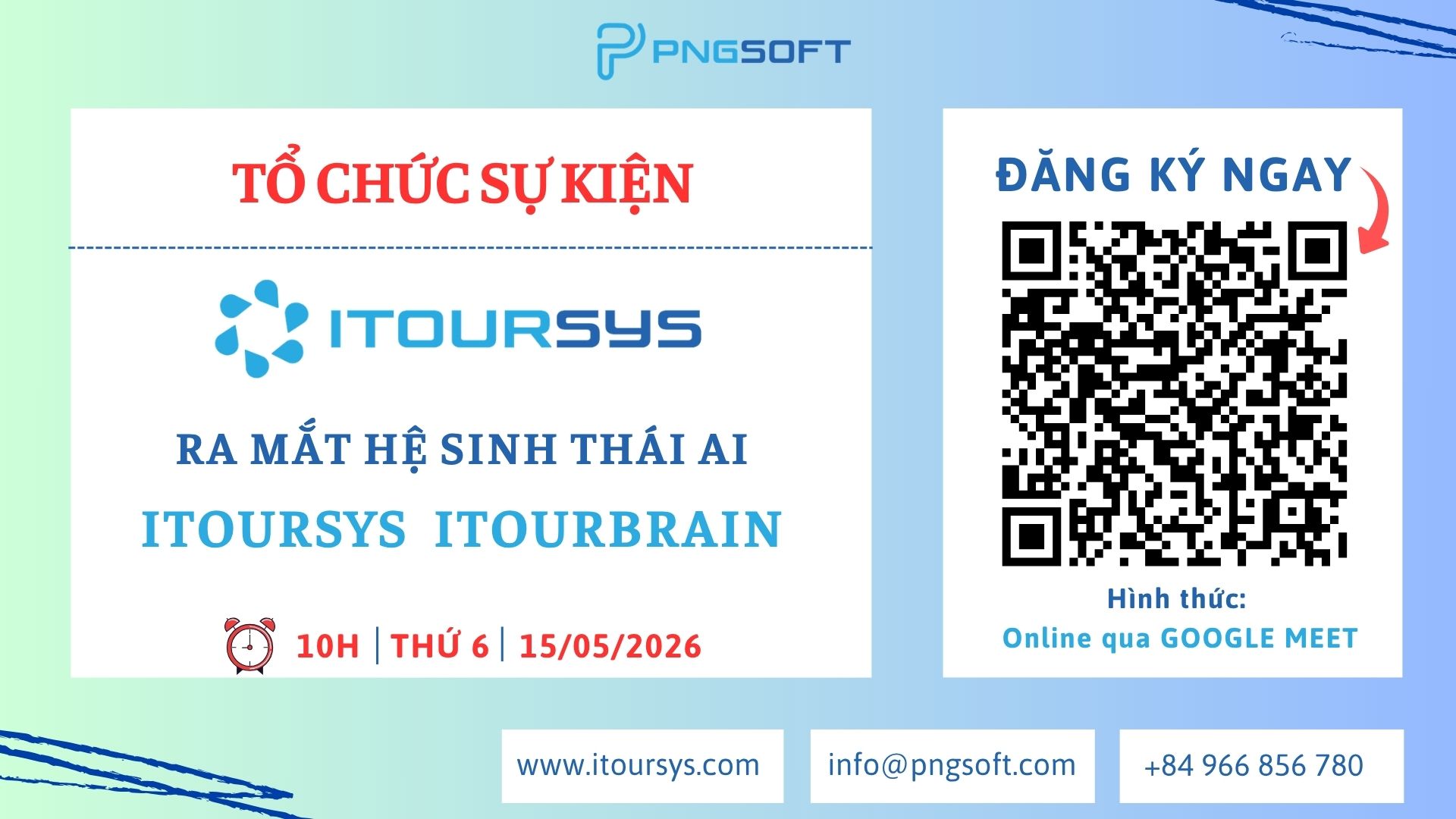 [SAVE THE DATE] 15.05.2026 | LỄ RA MẮT HỆ SINH THÁI ITOURBRAIN: BỘ NÃO AI CHO QUẢN TRỊ LỮ HÀNH ĐỘT PHÁ